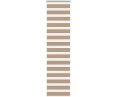 Zebro žaliuzė, smėlio rudos spalvos, 60x230 cm, audinys, plotis 55,9 cm, poliesteris