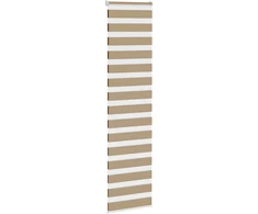 Zebro žaliuzė, smėlio rudos spalvos, 65x200 cm, audinys, plotis 60,9 cm, poliesteris