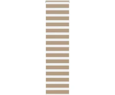 Zebro žaliuzė, smėlio rudos spalvos, 65x200 cm, audinys, plotis 60,9 cm, poliesteris