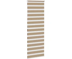 Zebro žaliuzė, smėlio rudos spalvos, 70x200 cm, audinys, plotis 65,9 cm, poliesteris