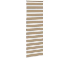 Zebro žaliuzė, smėlio rudos spalvos, 80x200 cm, audinys, plotis 75,9 cm, poliesteris
