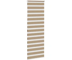 Zebro žaliuzė, smėlio rudos spalvos, 90x200 cm, audinys, plotis 85,9 cm, poliesteris