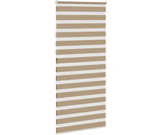 Zebro žaliuzė, smėlio rudos spalvos, 95x230 cm, audinys, plotis 90,9 cm, poliesteris