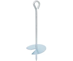 Žemės inkaras 2 vnt. Ø10 x 30 cm Cinkuotas metalas Sidabrinė
