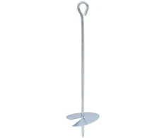 Žemės inkaras 4 pcs Sidabrinė Ø10 x 40 cm Cinkuotas metalas
