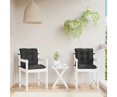 Žemintaško kėdžių pagalvėlės rinkinys 2 pcs Melanas Juodas