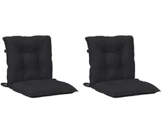 Žemintaško kėdžių pagalvėlės rinkinys 2 pcs Melanas Juodas