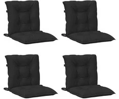 Žemintaško kėdžių pagalvėlės rinkinys 4 pcs Melanas Juodas