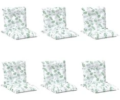 Lauko pagalvė 6 pcs Balta 100 x 50 x 7 cm Audinys