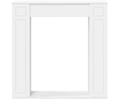 Židinio rėmas Balta 100 x 20 x 100 cm Apdirbta mediena