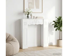Židinio rėmas Balta 102 x 20 x 102 cm Apdirbta mediena