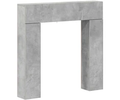Židinio rėmas Betono pilka 102 x 18 x 100,5 cm Apdirbta mediena