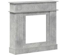 Židinio rėmas Betono pilka 102 x 26 x 100 cm Apdirbta mediena