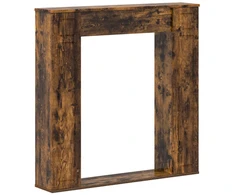 Židinio rėmas Dūminio ąžuolo 100 x 20 x 100 cm Apdirbta mediena