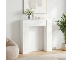 Židinio rėmas Itin blizgi balta 102 x 20 x 102 cm