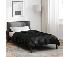 Žiemos antklodė Juoda 140 x 200 cm Satin ir mikropluoštas