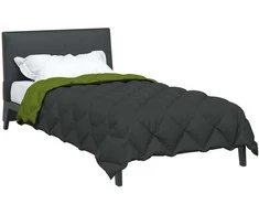 Žiemos antklodė 140 x 200 cm 450 gsm Žalia ir antracito
