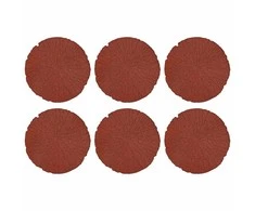 Žingsnių akmuo 6 pcs Raudona Ø 45 x 1,8 cm Guma