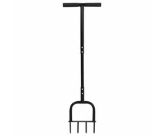 Žolės aeratorius Juodas 95 x 27 cm Plastmasė