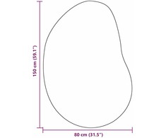 Kilimas HUARTE Juoda 80 x 150 cm Poliesteris