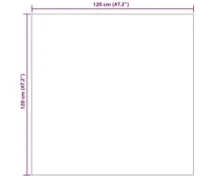 Vidaus ir lauko kilimas PALMERAS Antracitas 120 x 120 cm