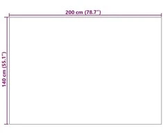 Vidaus ir lauko kilimas PALMERAS Antracitas 200 x 140 cm