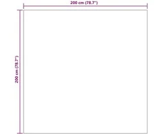 Vidaus ir lauko kilimas PALMERAS Antracitas 200 x 200 cm