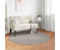 Zoninės kiliminės dangos LUGO Kremas ir Taupe Ø 160 CM