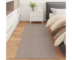 Vidinis kilimas LUGO Kremas ir Taupe 80 x 200 cm Poliesteris