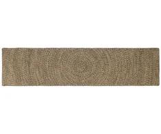 Zoninės kiliminės dangos Natūrali ir juoda 60 x 250 cm Džiutas