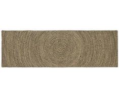Zoninės kiliminės dangos Natūrali ir juoda 80 x 200 cm Džiutas