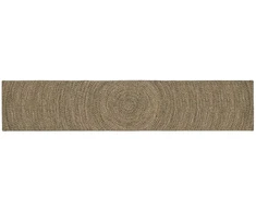 Zoninės kiliminės dangos Natūrali ir juoda 80 x 400 cm Džiutas