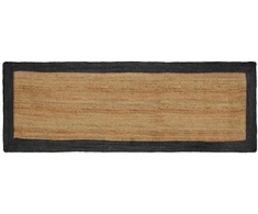 Zoninės kiliminės dangos Tamsiai pilka 80 x 250 cm Džiutas