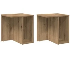 Žurnalinis staliukas 2 pcs Amatininkų ąžuolas 37 x 32 x 40 cm