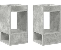 Žurnalinis staliukas 2 pcs Betono pilka 30 x 30 x 56 cm
