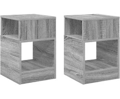 Žurnalinis staliukas 2 pcs Pilkas Sonoma 30,5 x 30 x 45 cm