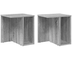 Žurnalinis staliukas 2 pcs Pilkas Sonoma 37 x 32 x 40 cm