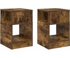 Žurnalinis staliukas 2 pcs Rūkyta ąžuolas 30,5 x 30 x 45 cm