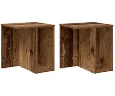 Žurnalinis staliukas 2 pcs Senas medis 37 x 32 x 40 cm