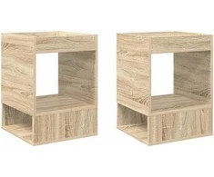Žurnalinis staliukas 2 pcs Sonoma ąžuolas 40 x 40 x 56 cm