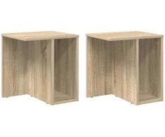 Žurnalinis staliukas 2 pcs Sonoma ąžuolas 37 x 32 x 40 cm