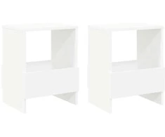 Žurnalų stovas 2 pcs Balta 35 x 30 x 45 cm