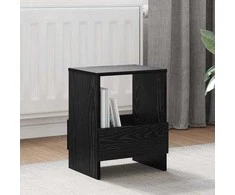 Žurnalų stovas 2 pcs Juodas ąžuolas 35 x 30 x 45 cm