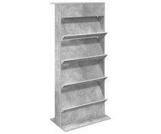 Žurnalų stovas Betono pilka 70 x 41 x 156 cm Apdirbta mediena