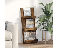 Žurnalų stovas Rūkyta ąžuolas 43 x 11 x 102 cm Apdirbta mediena