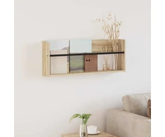 Žurnalų stovas Sonoma ąžuolas 80 x 12 x 30 cm Apdirbta mediena