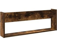Žurnalų stovas su lentyna 2 pcs Rūkyta ąžuolas 80 x 12 x 30 cm