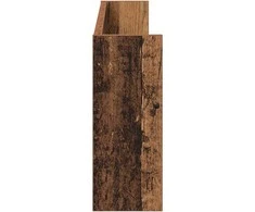 Žurnalų stovas su lentyna 2 pcs Senas medis 80 x 12 x 30 cm