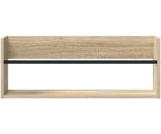 Žurnalų stovas su lentyna 2 pcs Sonoma ąžuolas 80 x 12 x 30 cm