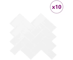 Žuvies kaulo plytelė 10 pcs Balta 30 x 30 cm